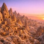 Pueblos con casas talladas en la roca que parecen de otro planeta